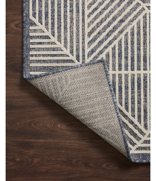 Loloi II Rainier RAI-03 Denim / Ivory 18" x 18" Sample Area Rug