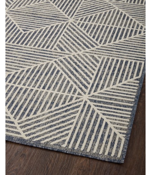 Loloi II Rainier RAI-03 Denim / Ivory 18" x 18" Sample Area Rug