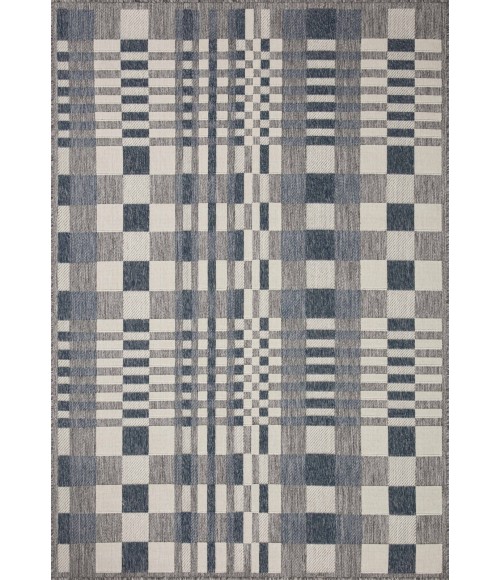 Loloi II Rainier RAI-04 Ivory / Denim 7'-10" x 10'-10" Area Rug