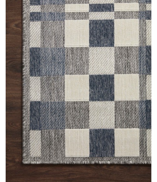 Loloi II Rainier RAI-04 Ivory / Denim 7'-10" x 10'-10" Area Rug