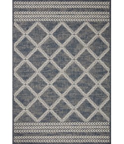 Loloi Rainier RAI-05 Denim / Ivory Area Rug 7 ft. 10 in. X 10 ft. 10 in. Rectangle
