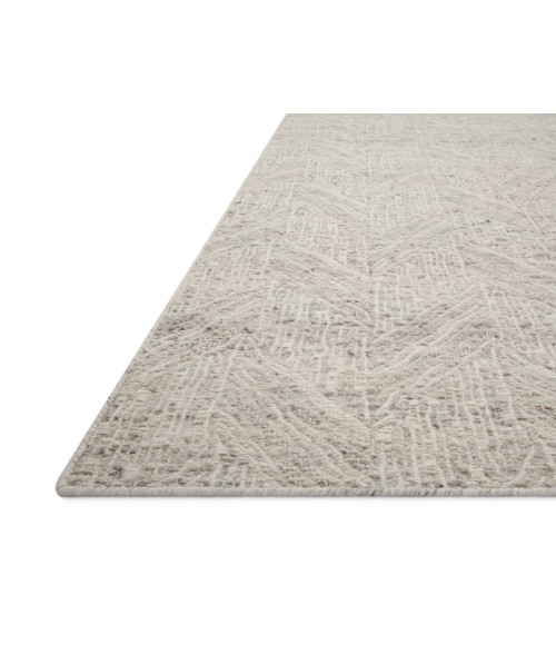 Loloi Raven Silver / Ivory RAV-01 8 ft. 6 in. X 11 ft. 6 in. Rectangle Rug