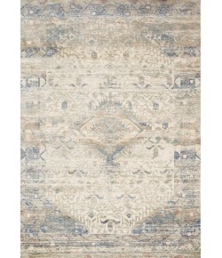Loloi Revere REV-06 IVORY / BLUE Area Rug 7 ft. 10 in. X 7 ft. 10 in. Round