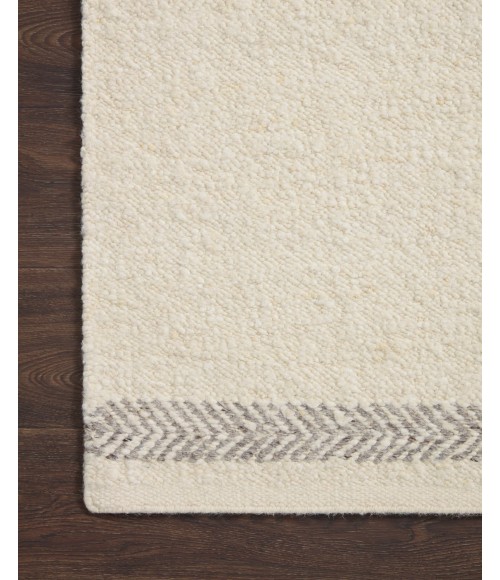 Loloi Reyla RLA-01 Ivory / Silver 3'-6" x 5'-6" Area Rug
