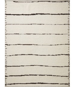 Loloi Roman ROM-05 IVORY / BLACK Area Rug 9 ft. 6 in. X 13 ft. 6 in. Rectangle