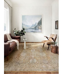 Chris Loves Julia x Loloi Rosemarie ROE-01 GOLD / SAND Area Rug 3 ft. 2 in. X 3 ft. 2 in. Round