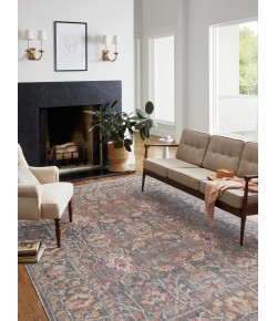 Chris Loves Julia x Loloi Rosemarie ROE-01 STONE / MULTI Area Rug 3 ft. 2 in. X 3 ft. 2 in. Round