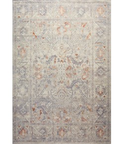 Chris Loves Julia x Loloi Rosemarie ROE-05 OATMEAL / LAVENDER Area Rug 3 ft. 2 in. X 3 ft. 2 in. Round