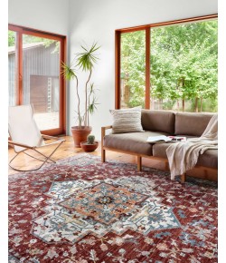 Loloi Samra SAM-10 Brick / Grey Area Rug 2 ft. 3 in. X 3 ft. 10 in. Rectangle