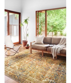 Loloi Sebastian SEB-04 LAGOON / SPICE Area Rug 2 ft. 5 in. X 11 ft. 2 in. Rectangle