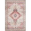Loloi Skye SKY-02 IVORY / BERRY Area Rug 7 ft. X 9 ft. Oval