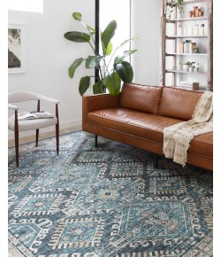 Loloi Skye SKY-03 DENIM / NATURAL Area Rug 7 ft. X 9 ft. Oval