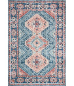 Loloi Skye SKY-03 TURQUOISE / TERRACOTTA Area Rug 7 ft. X 9 ft. Oval