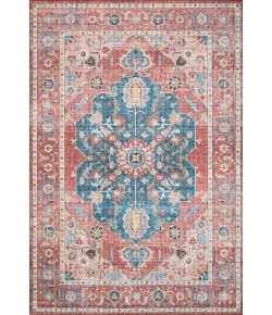 Loloi Skye SKY-05 BRICK / OCEAN Area Rug 7 ft. 6 in. X 9 ft. 6 in. Rectangle