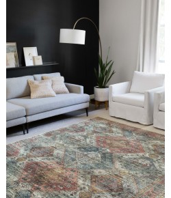 Loloi Skye SKY-06 APRICOT / MIST Area Rug 7 ft. X 9 ft. Oval