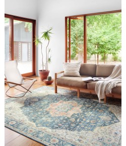 Loloi Skye SKY-12 OCEAN / MULTI Area Rug 7 ft. X 9 ft. Oval
