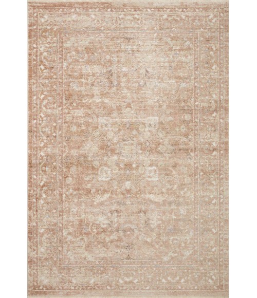 Loloi Sonnet Terracotta / Natural 7'-10" x 7'-10" Round Area Rug
