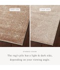 Loloi Sonnet Terracotta / Natural 7'-10" x 7'-10" Round Area Rug