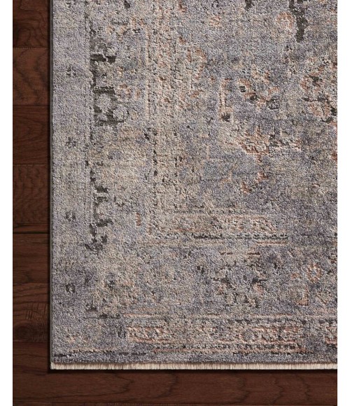 Loloi Sonnet Charcoal / Slate 18" x 18"Sample Rug