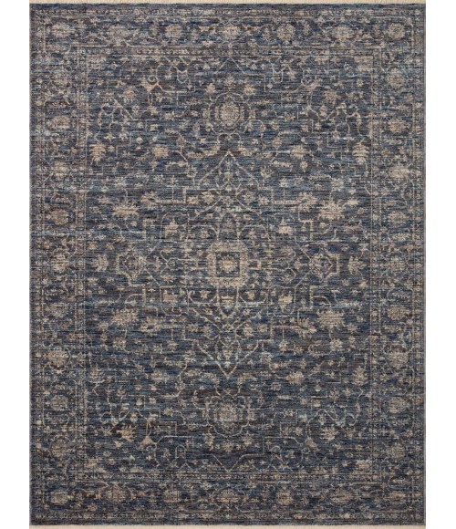 Loloi II Sorrento Midnight / Natural 18" x 18" Sample Rug