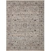 Loloi Sorrento SOR-01 Mist / Charcoal Area Rug 18 in. X 18 in. Sample