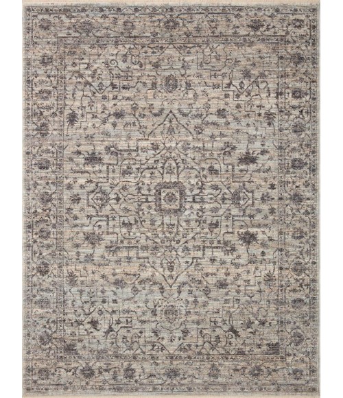 Loloi II Sorrento Mist / Charcoal 18" x 18" Sample Rug