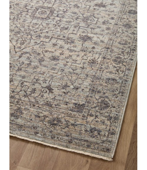 Loloi II Sorrento Mist / Charcoal 18" x 18" Sample Rug