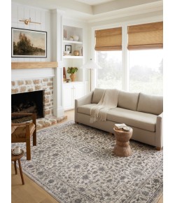 Loloi Sorrento SOR-01 Mist / Charcoal Area Rug 9 ft. 6 in. X 9 ft. 6 in. Round