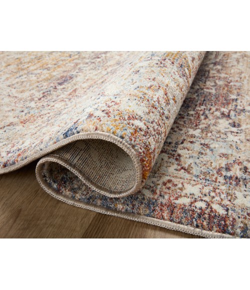 Loloi Sorrento Area Rug Loloi II Sorrento Natural / Multi 9'-6" x 9'-6" Round Area Rug