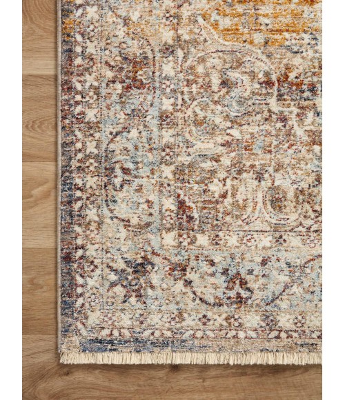 Loloi Sorrento Area Rug Loloi II Sorrento Natural / Multi 9'-6" x 9'-6" Round Area Rug