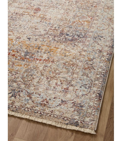 Loloi Sorrento Area Rug Loloi II Sorrento Natural / Multi 9'-6" x 9'-6" Round Area Rug