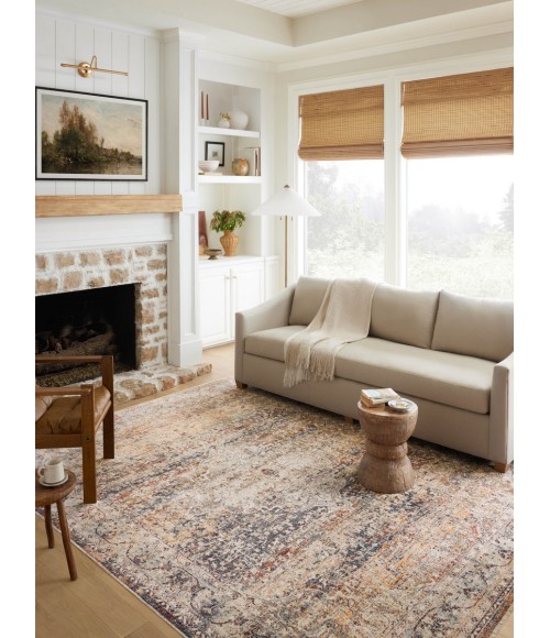 Loloi Sorrento Area Rug Loloi II Sorrento Natural / Multi 9'-6" x 9'-6" Round Area Rug