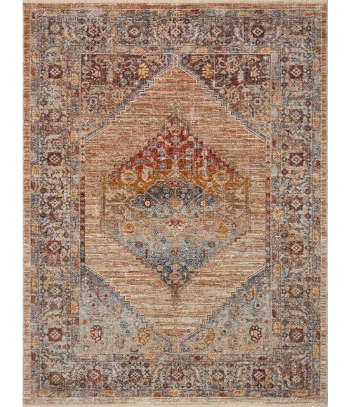 Loloi Sorrento Area Rug Loloi II Sorrento Multi / Sunset 9'-6" x 9'-6" Round Area Rug