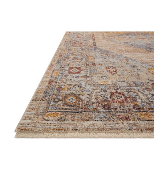 Loloi Sorrento Area Rug Loloi II Sorrento Multi / Sunset 9'-6" x 9'-6" Round Area Rug