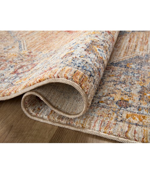 Loloi Sorrento Area Rug Loloi II Sorrento Multi / Sunset 9'-6" x 9'-6" Round Area Rug