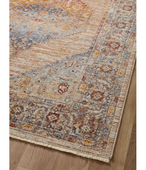 Loloi Sorrento Area Rug Loloi II Sorrento Multi / Sunset 9'-6" x 9'-6" Round Area Rug