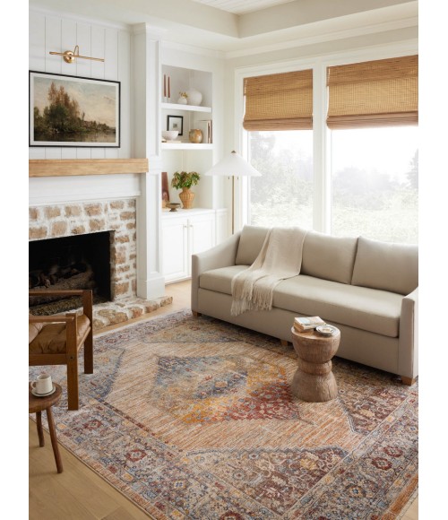 Loloi Sorrento Area Rug Loloi II Sorrento Multi / Sunset 9'-6" x 9'-6" Round Area Rug