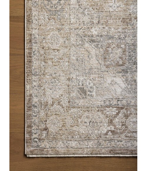 Loloi Tabitha Khaki / Slate Rug TAI-01 18 in. X 18 in. Sample - Rugs Town Loloi Tabitha Khaki / Slate TAI-01 18 in. X 18 in. Sample Rug