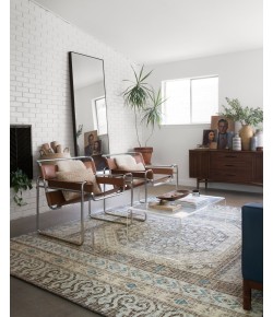 Loloi Tatum TW-02 STONE / BLUE Area Rug 2 ft. 6 in. X 7 ft. 6 in. Rectangle