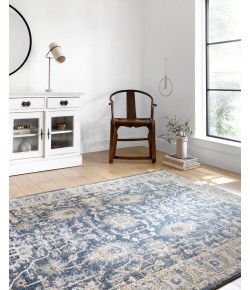 Loloi Teagan TEA-03 DENIM / PEBBLE Area Rug 2 ft. 8 in. X 10 ft. 6 in. Rectangle
