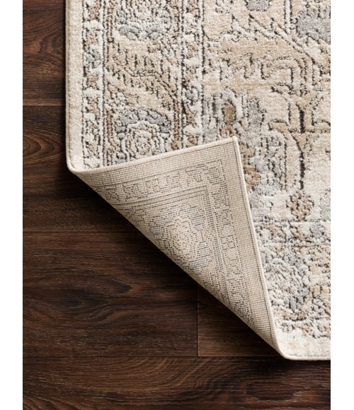 Loloi Teagan Ivory / Sand TEA-03 18 in. X 18 in. Sample Rug