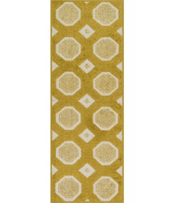 Loloi Terrace HTC07 CITRON / IVORY Area Rug 3 ft. 0 in. X 3 ft. 0 in. Round