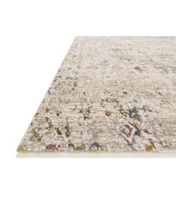 Loloi Theia THE-04 MULTI / NATURAL Area Rug 7 ft. 10 in. X 7 ft. 10 in. Round