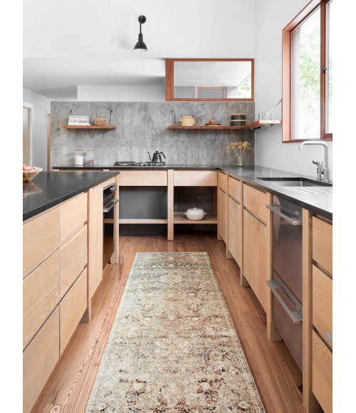 Loloi Theia Taupe / Brick THE-05 18 in. X 18 in. Sample Rug