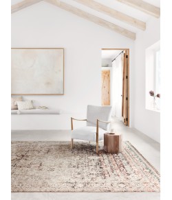 Loloi Theia THE-05 TAUPE / BRICK Area Rug 2 ft. 10 in. X 12 ft. 6 in. Rectangle