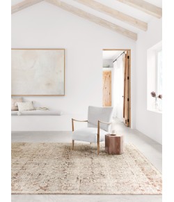 Loloi Theia THE-07 NATURAL / RUST Area Rug 7 ft. 10 in. X 7 ft. 10 in. Round