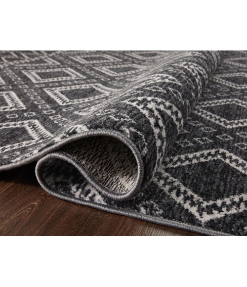 Vance Area Rug Loloi II Vance VAN-05 Charcoal / Dove 11'-6" x 15'-7" Area Rug