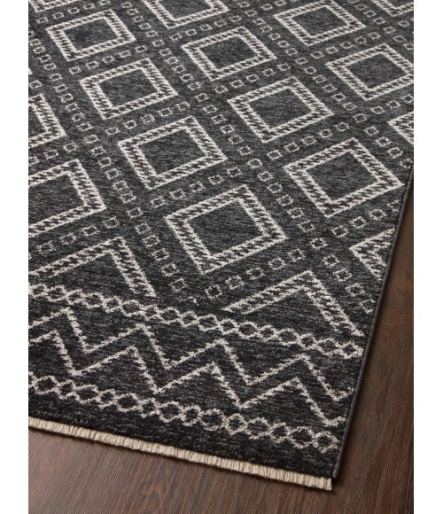Vance Area Rug Loloi II Vance VAN-05 Charcoal / Dove 11'-6" x 15'-7" Area Rug