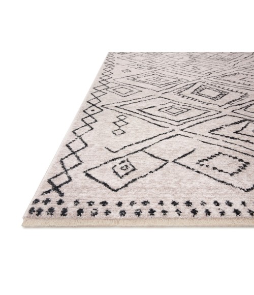 Vance Area Rug Loloi II Vance VAN-06 Dove / Charcoal 5'-3" x 7'-9" Area Rug