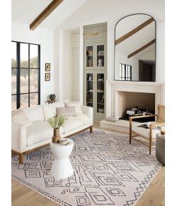 Loloi Vance VAN-06 Dove / Charcoal Area Rug 2 ft. 3 in. X 3 ft. 10 in. Rectangle